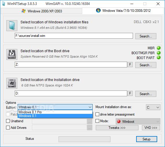 WinNTSetup中文版,WinNTSetup,系统安装器