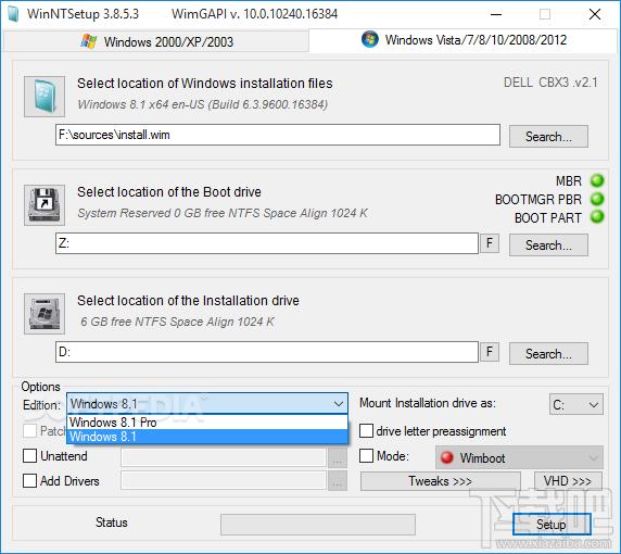 WinNTSetup中文版,WinNTSetup,系统安装器